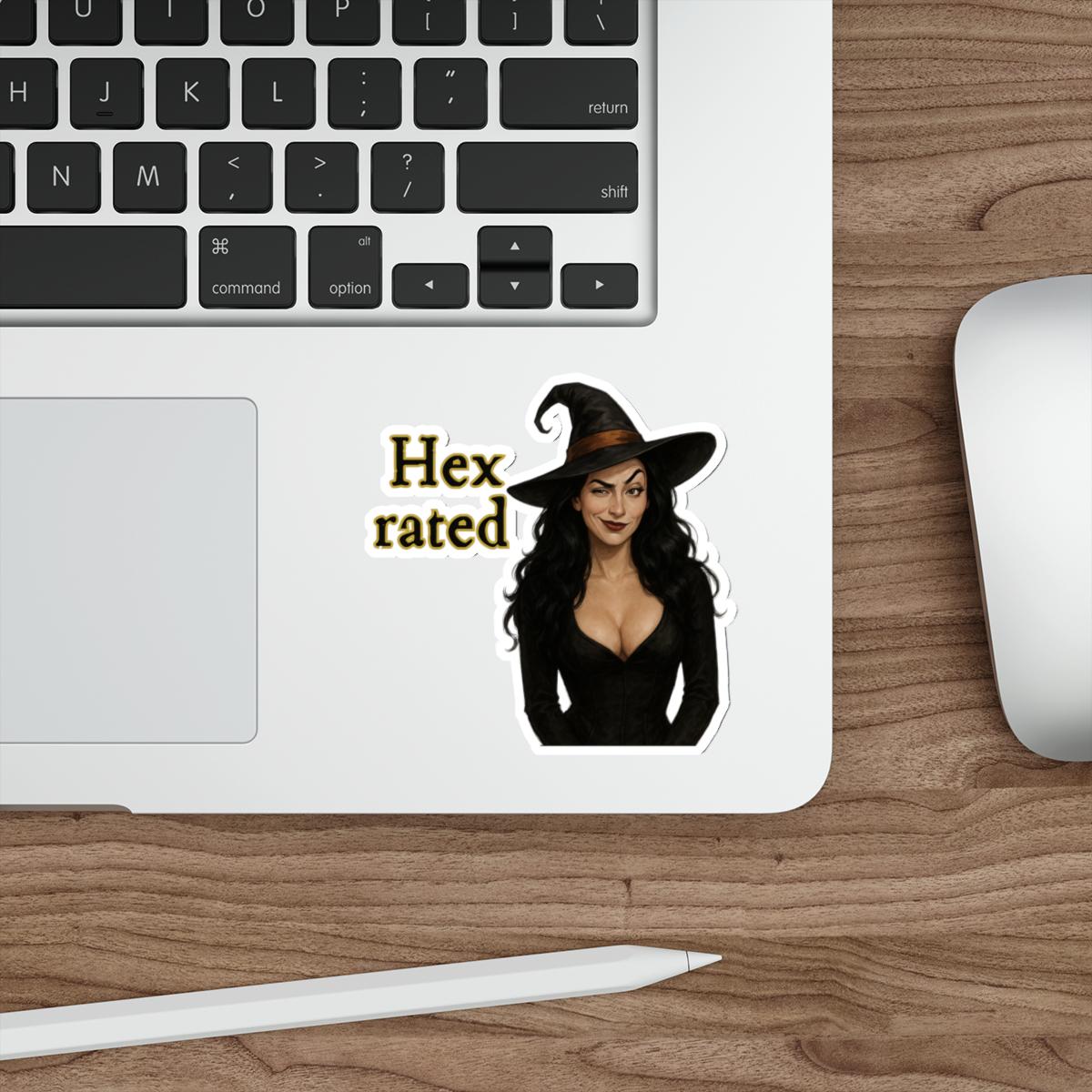 Hex Rated Halloween Die-Cut Stickers | Witchy Decor, Halloween Gifts, Laptop Stickers, Boho Aesthetic, Witchcraft Accessories