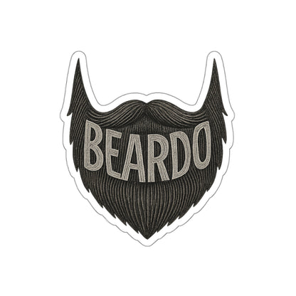 Beardo Die-Cut Stickers | Cool Beard Stickers for Men | Laptop Decals, Gift for Bearded Friends, Trendy Decor, Fun Accessories