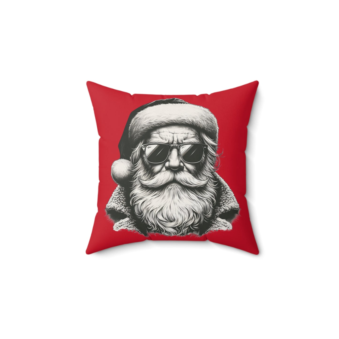 Cool Santa Sunglasses Pillow | Holiday Decor, Cozy Home, Christmas Gift, Fun Cushion, Winter Celebration