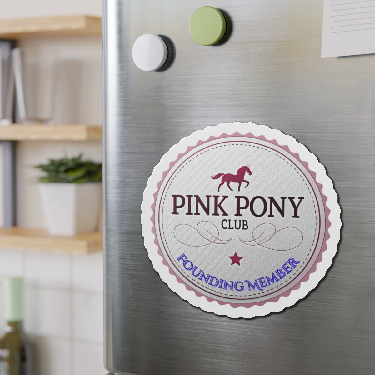 Pink Pony Club Die-Cut Magnets - Personalized Horse Lover Gifts, Equine Decoration, Fridge Magnets, Unique Collectibles, Fun Home [...]
