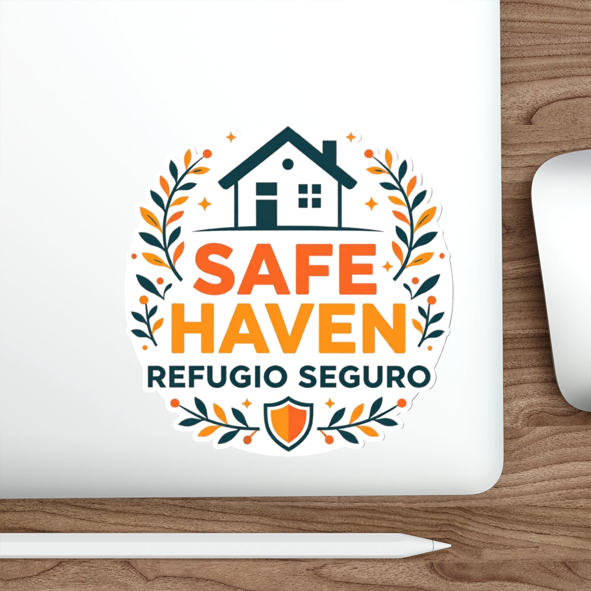 Safe Haven Bilingual Die-Cut Stickers