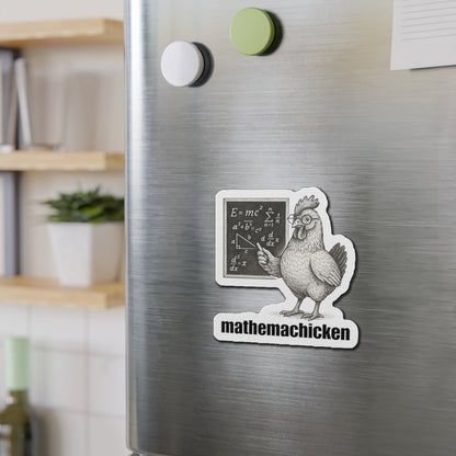 Mathemachicken | Math-Themed Die-Cut Magnets, Fun Kitchen Decor, Math Lover Gifts, Unique Fridge Decor, Educational Magnets