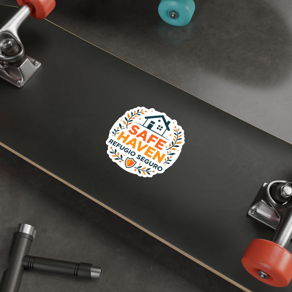 Safe Haven Bilingual Die-Cut Stickers