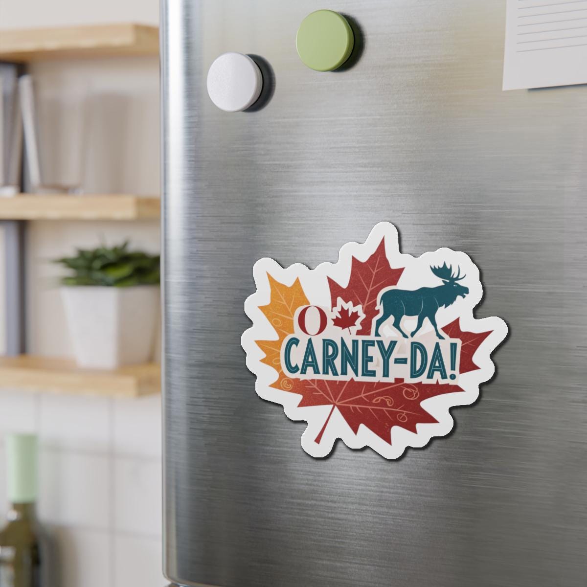 O Carney-da! Mark Carney Die-Cut Magnets | Perfect for Fans of Canada, Fun Home Decor, Gift for Friends, Celebratory Keepsake