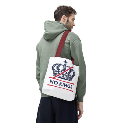 No Kings Rebel Crown Tote Bag, Stylish Canvas Tote, Unique Shopper Bag, Gift for Her, Eco-Friendly Bags, Trendy Market Tote