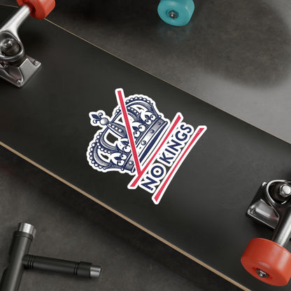 No Kings Vinyl Stickers Rebellious Vinyl Decals for Unique Personalization, No Kings Design, Creative Gifts