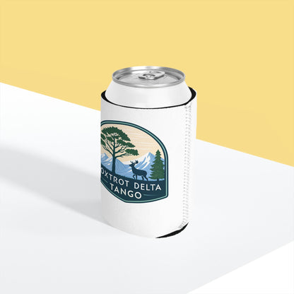 Foxtrot Delta Tango Can Cooler Sleeve - Nature-Inspired - Outdoor Party Cooler - Camping Drink Sleeve