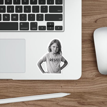 Empowering Die-Cut Stickers: RESIST Design for Motivational Vibes, Perfect for Laptops, Notebooks, and More