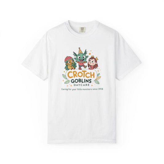 Funny T-Shirt for Crotch Goblins Daycare, Funny Kids T-Shirt, Unisex Tee, Halloween Costume, Gifts for Parents