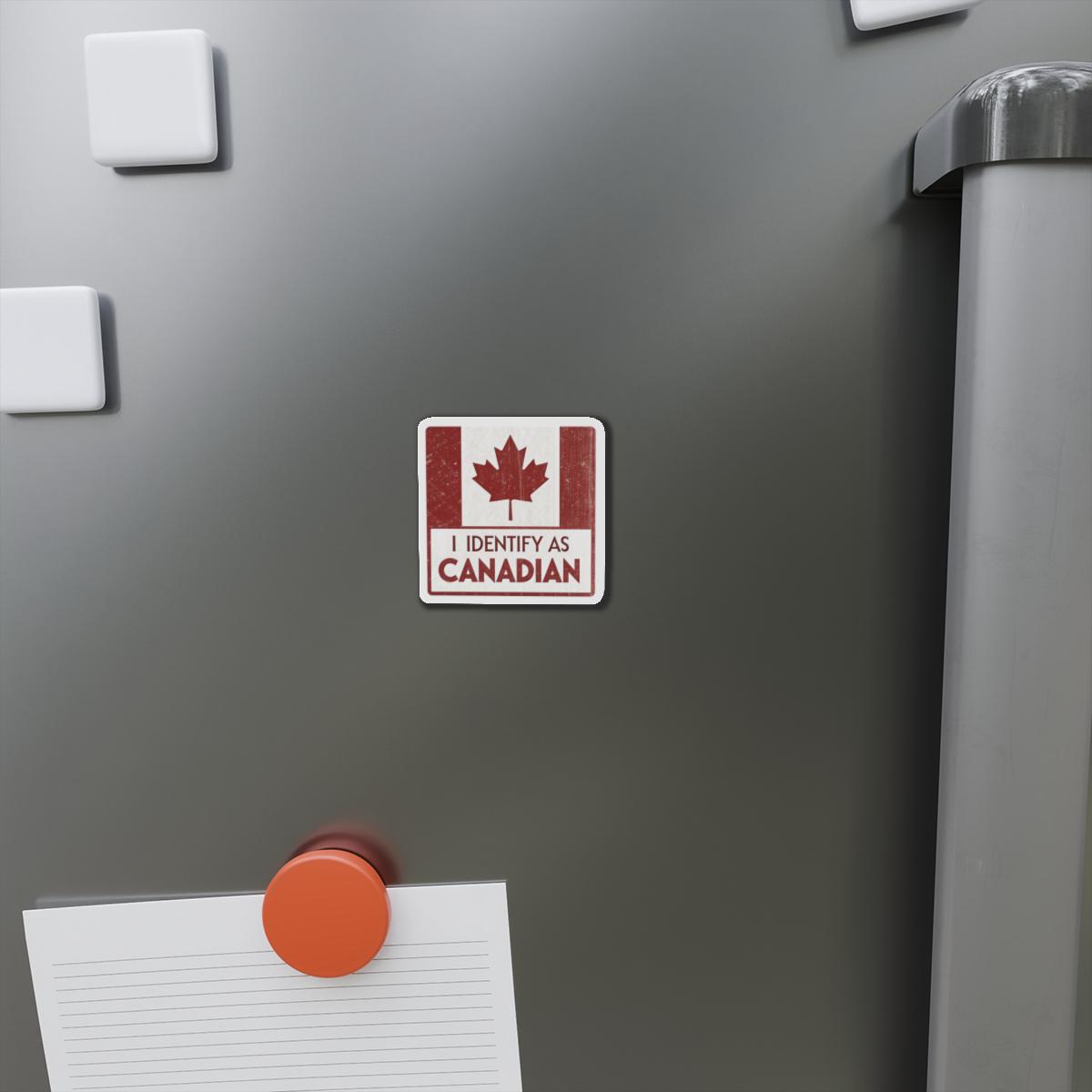 I Identify as Canadian Die-Cut Magnets - Fun Gifts for Canadians, Home Decor, Canada Day, Refrigerator Magnets, Car Magnets