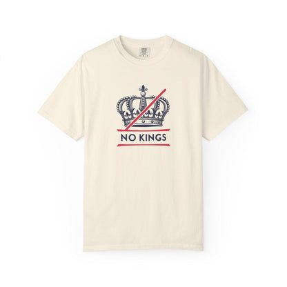 No Kings Rebel Crown T-Shirt - Unisex Garment-Dyed Tee for Festival, Casual Wear, Statement Shirt, Gift for Friends, No Kings Design
