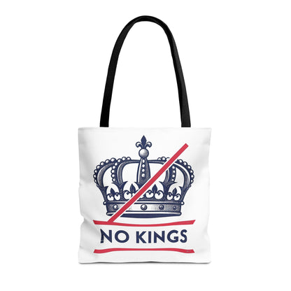 No Kings Rebel Crown Tote Bag, Stylish Canvas Tote, Unique Shopper Bag, Gift for Her, Eco-Friendly Bags, Trendy Market Tote