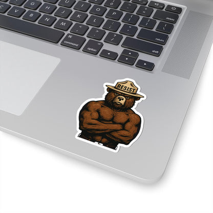 Smoky The Bear Resist Sticker - Anti-Trump