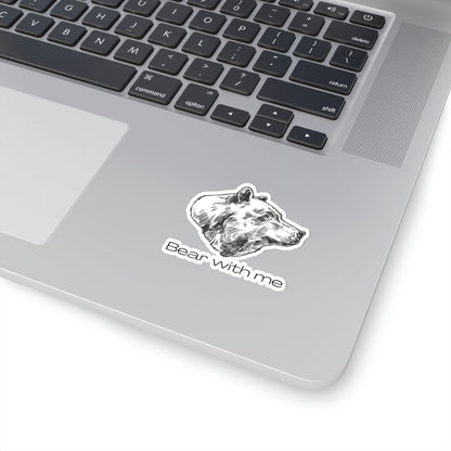 Bear With Me Kiss-Cut Stickers Animal Design Nature Wildlife