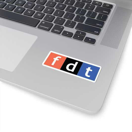NPR Parody Logo Sticker - FDT - Stylish Kiss-Cut Stickers for Personalization, Laptop Decor, Scrapbooking, Gift Ideas, Home Office