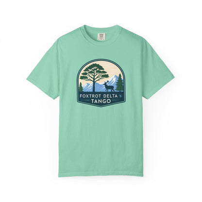 Foxtrot Delta Tango Nature T-Shirt, Unisex Hiking Tee, Adventure Shirt for Outdoorsy People, Forest Graphic Tee, Wilderness Camping Gift
