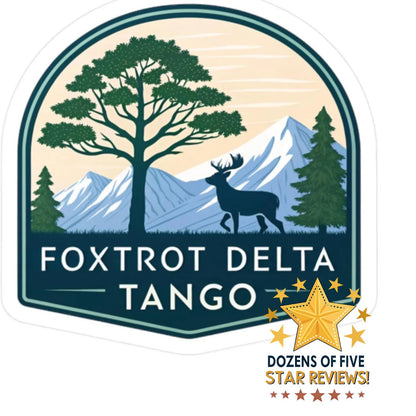 Foxtrot Delta Tango, Nature-Inspired Kiss-Cut Vinyl Decals, Great For Cars, Laptops, and Water Bottles