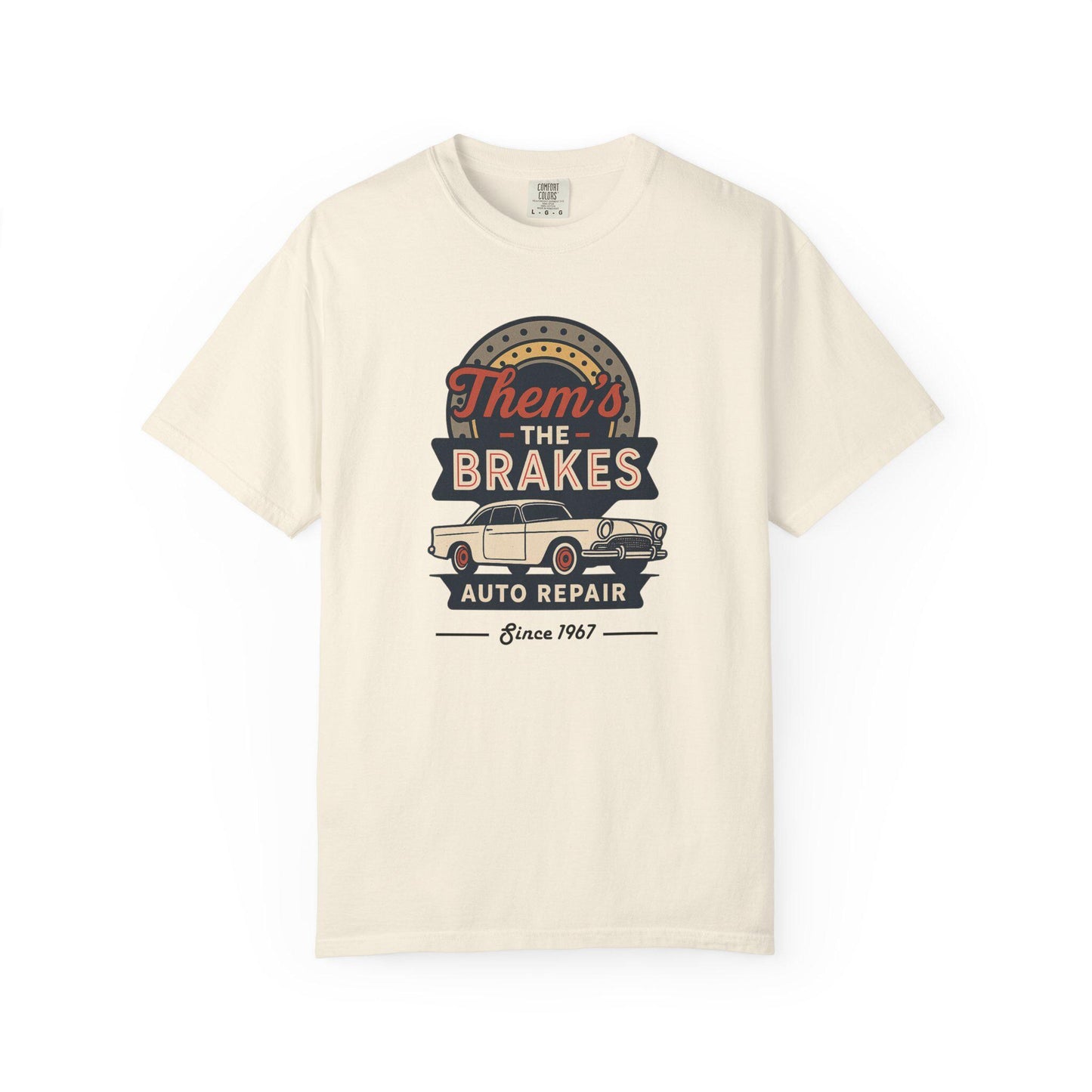 Them's The Brakes Vintage Auto Repair Graphic Tee, Unisex T-Shirt, Car Lover Gift, Dad Shirt, Classic Car Style