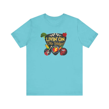 Rocking Veggie Graphic Tee, Funny Food Shirt, Music Lovers Gift, Unisex Humor T-Shirt, Casual Wear for Parties