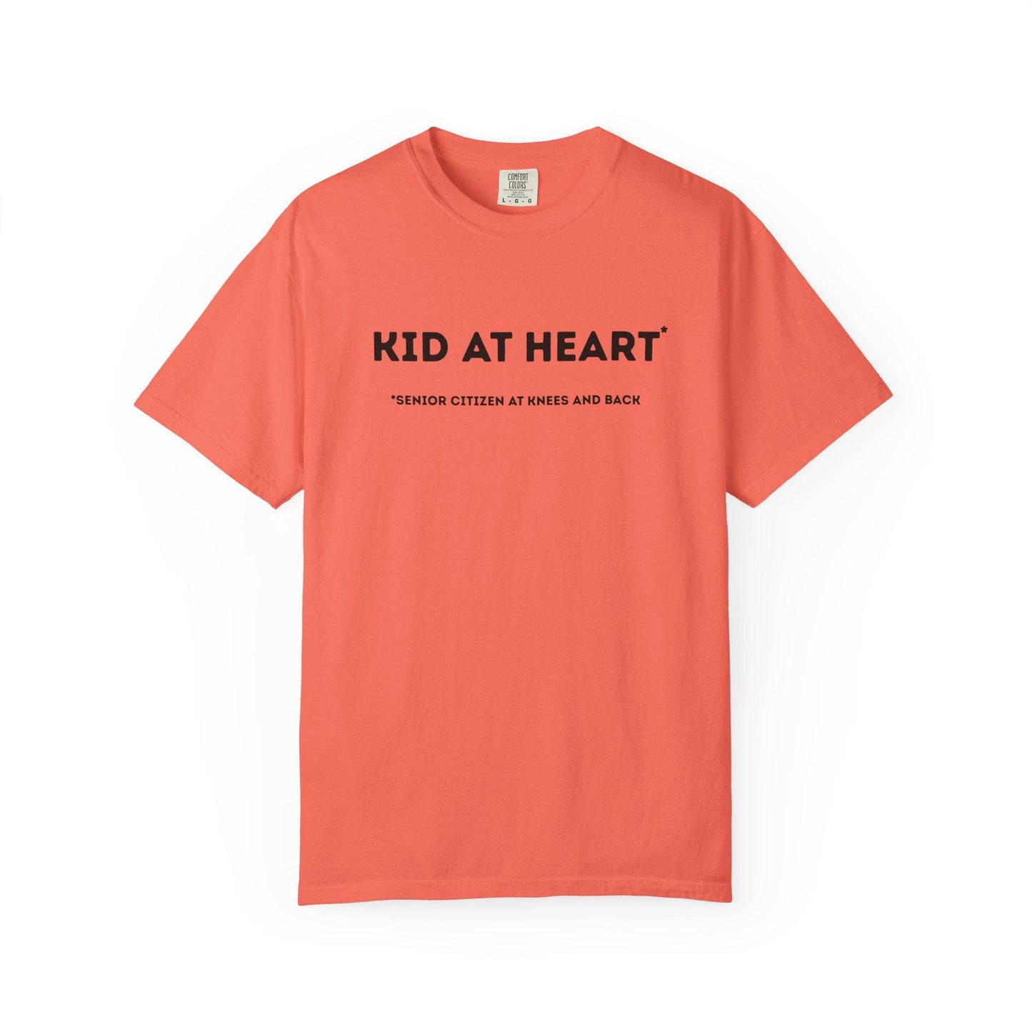 Kid at Heart Unisex Garment-Dyed T-Shirt, Casual Tee, Beachwear, Fun Summer Top, Gift for Adults, Everyday Wear