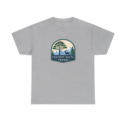 Foxtrot Delta Tango Nature Tee - Unisex Cotton Shirt for Outdoor Lovers