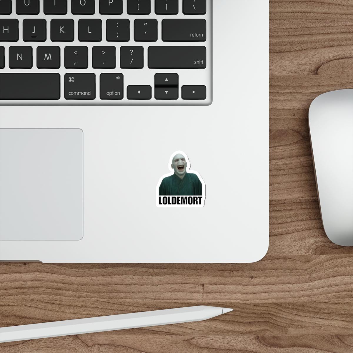 Loldemort Humorous Die-Cut Sticker, Fun Vinyl Decals for Laptops, Water Bottles, Gift for Harry Potter Fans, Quirky Stickers