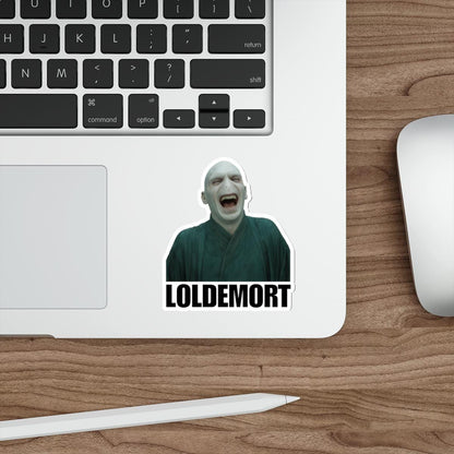 Loldemort Humorous Die-Cut Sticker, Fun Vinyl Decals for Laptops, Water Bottles, Gift for Harry Potter Fans, Quirky Stickers