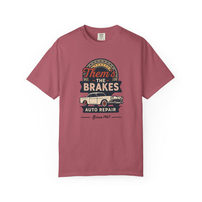 Them's The Brakes Vintage Auto Repair Graphic Tee, Unisex T-Shirt, Car Lover Gift, Dad Shirt, Classic Car Style