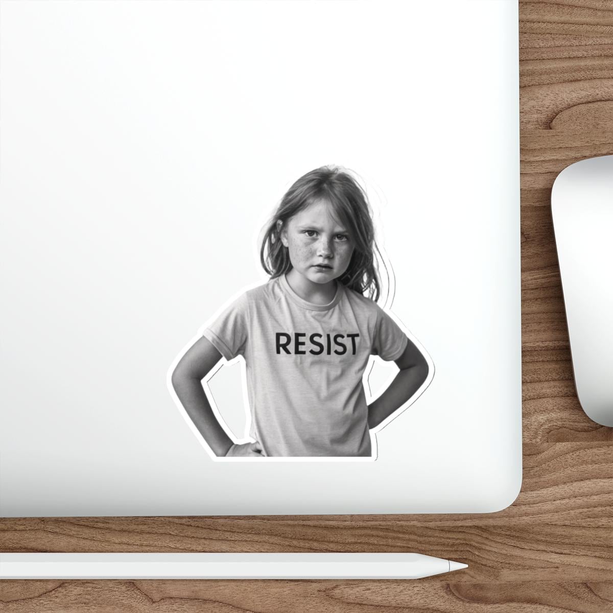 Empowering Die-Cut Stickers: RESIST Design for Motivational Vibes, Perfect for Laptops, Notebooks, and More