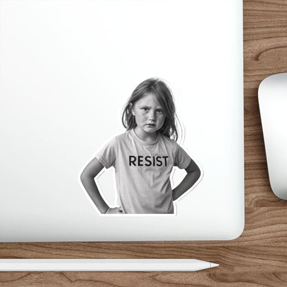 Empowering Die-Cut Stickers: RESIST Design for Motivational Vibes, Perfect for Laptops, Notebooks, and More