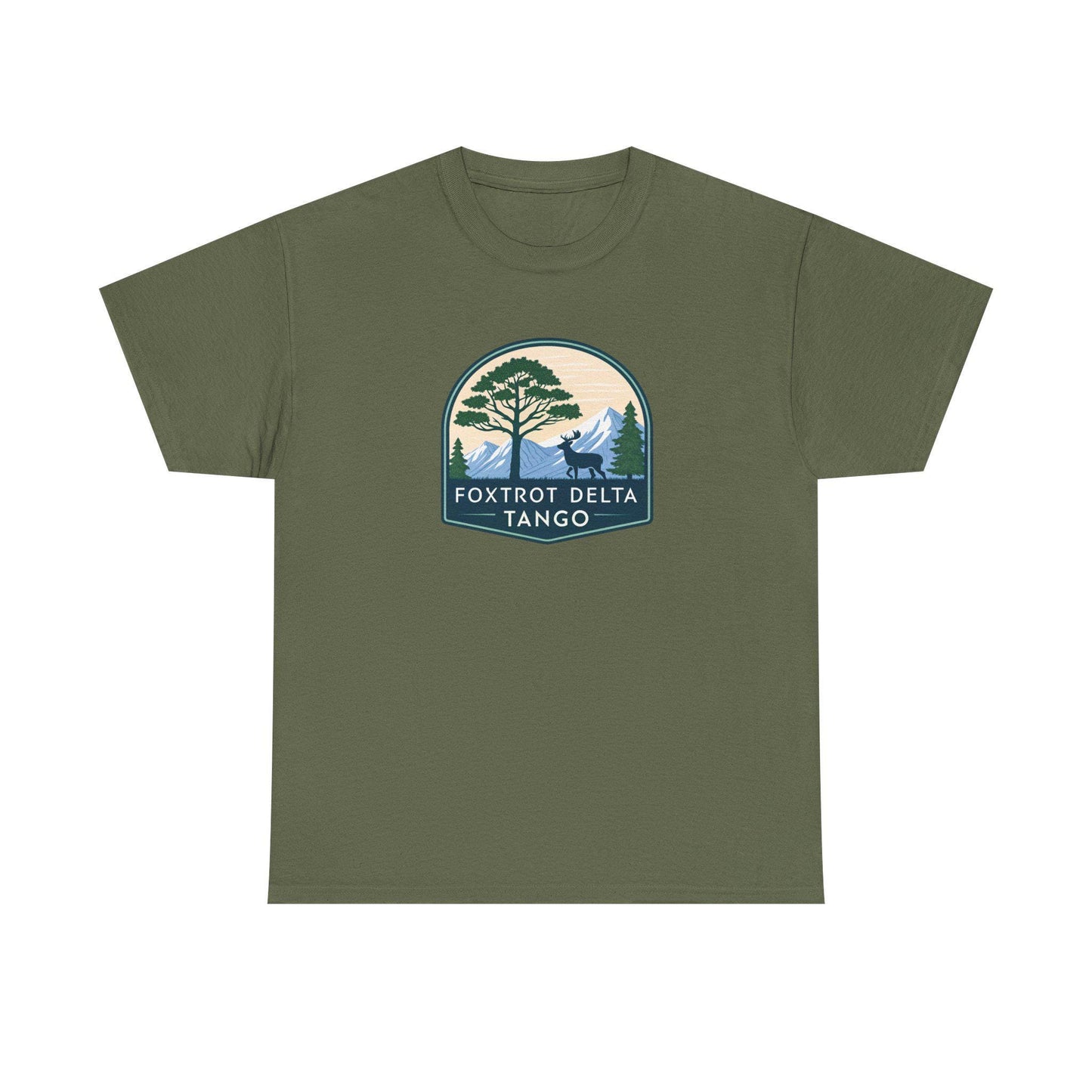 Foxtrot Delta Tango Nature Tee - Unisex Cotton Shirt for Outdoor Lovers
