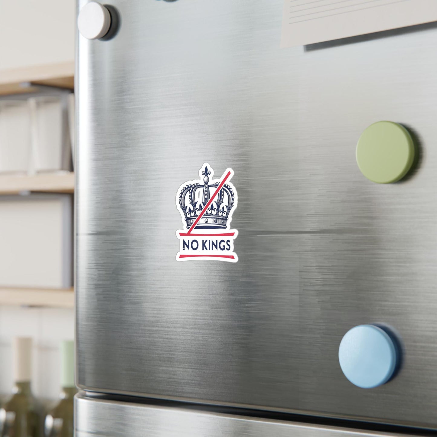 No Kings Vinyl Stickers Rebellious Vinyl Decals for Unique Personalization, No Kings Design, Creative Gifts