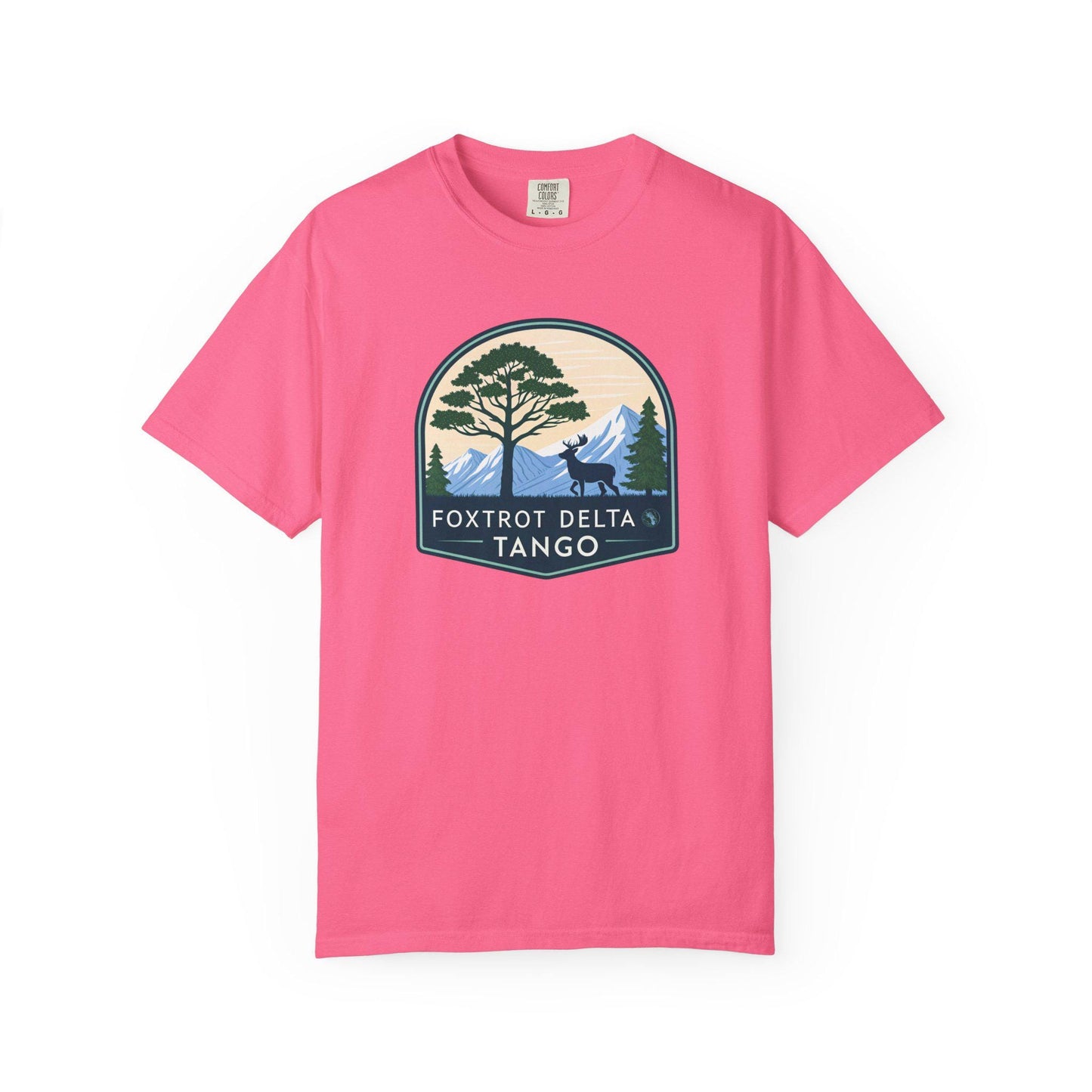 Foxtrot Delta Tango Nature T-Shirt, Unisex Hiking Tee, Adventure Shirt for Outdoorsy People, Forest Graphic Tee, Wilderness Camping Gift