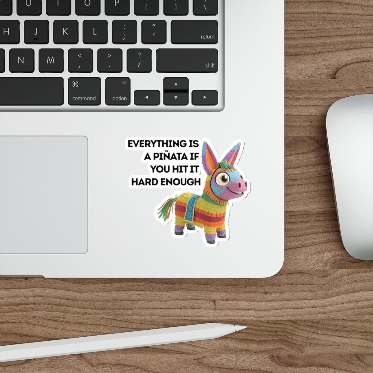 Playful Piñata Die-Cut Stickers, Fun Party Decor, Cute Laptop Stickers, Whimsical Gift Ideas, Colorful Art Decals