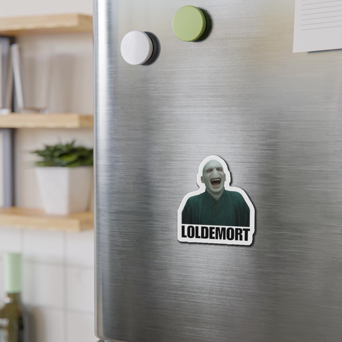 Loldemort - Humorous Die-Cut Magnet - Memorable Decor for Fridge, Office, Gifts, Collectibles, Home Decor