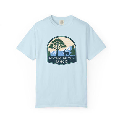 Foxtrot Delta Tango Nature T-Shirt, Unisex Hiking Tee, Adventure Shirt for Outdoorsy People, Forest Graphic Tee, Wilderness Camping Gift