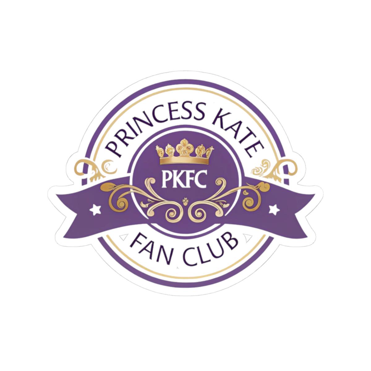 Princess Kate Fan Club Kiss-Cut Stickers, Fun Laptop Decals