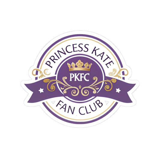 Princess Kate Fan Club Kiss-Cut Stickers, Fun Laptop Decals