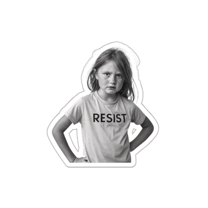 Empowering Die-Cut Stickers: RESIST Design for Motivational Vibes, Perfect for Laptops, Notebooks, and More