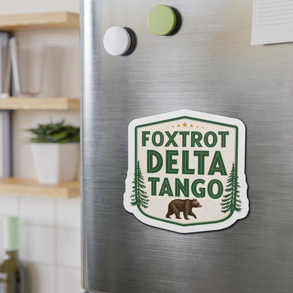 Foxtrot Delta Tango Magnet - Nature Themed - For Outdoor Enthusiasts