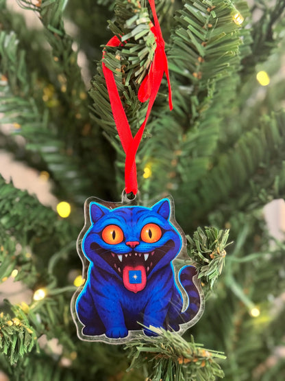 KPOP Demon Cat Ornament | Custom Cut Acrylic | Holiday Decor | Tree Ornaments | Christmas