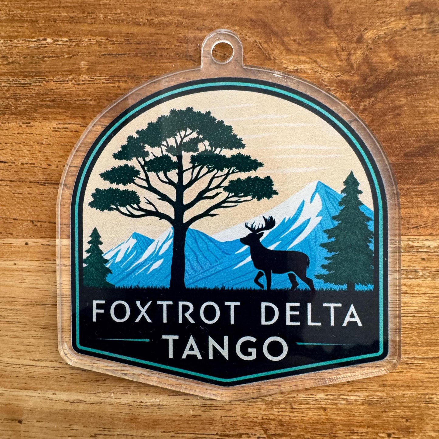 Foxtrot Delta Tango Custom Cut Acrylic Ornament | Anti Trump | National Forest Theme | FDT | Ornament | Christmas Decor