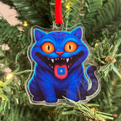 KPOP Demon Cat Ornament | Custom Cut Acrylic | Holiday Decor | Tree Ornaments | Christmas