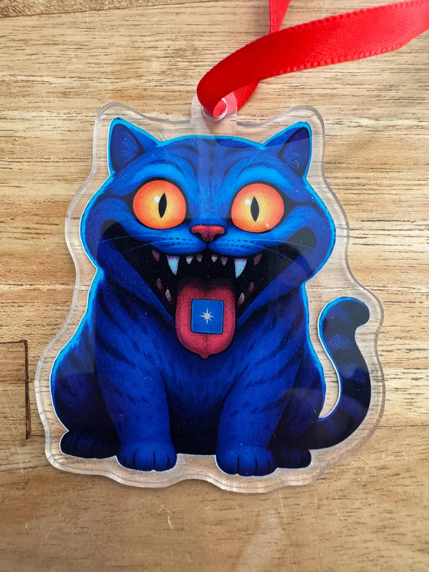 KPOP Demon Cat Ornament | Custom Cut Acrylic | Holiday Decor | Tree Ornaments | Christmas