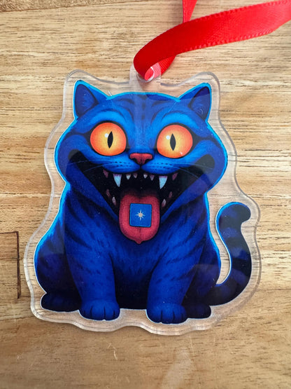 KPOP Demon Cat Ornament | Custom Cut Acrylic | Holiday Decor | Tree Ornaments | Christmas
