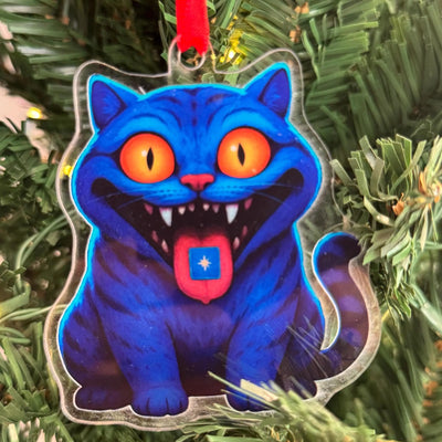 KPOP Demon Cat Ornament | Custom Cut Acrylic | Holiday Decor | Tree Ornaments | Christmas